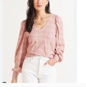 Nation Ltd. Tabitha Full Sleeve V-Neck Top